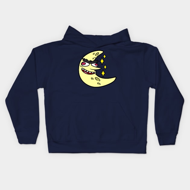 Creepy Moon Kids Hoodie by Get A Klu Comics